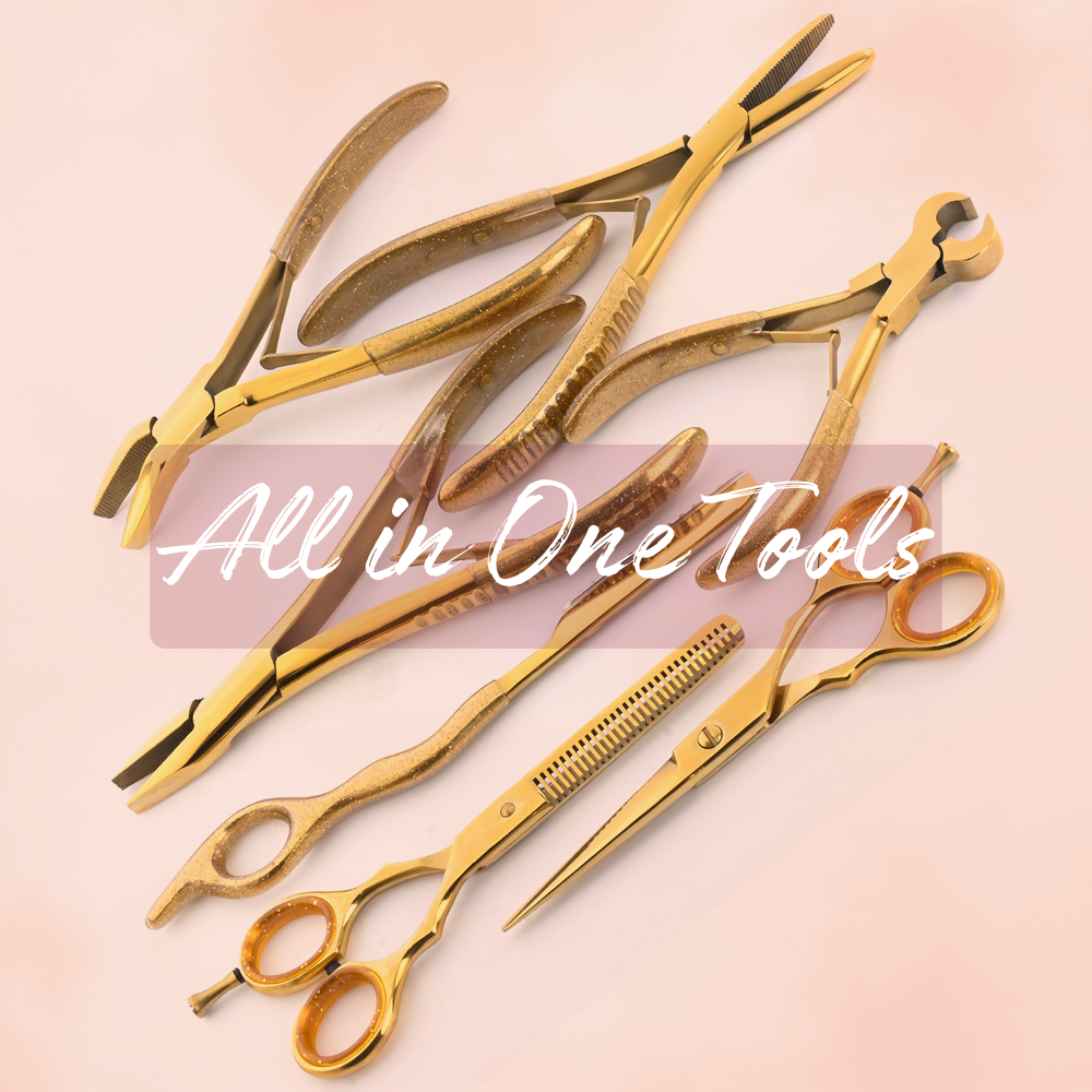 Hair extension tools kit