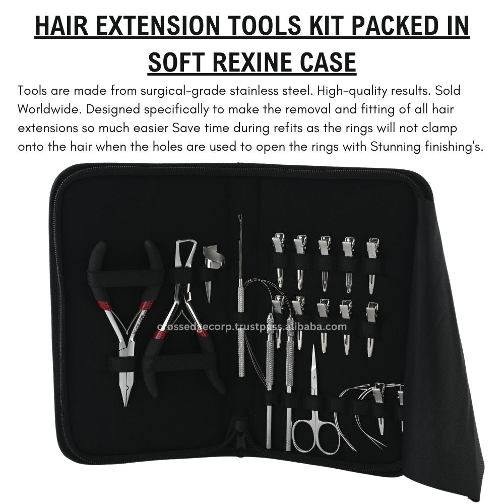 Hair extension tools including  | Hair Extension Applicator Tools | 10pcs Hair Styling clips