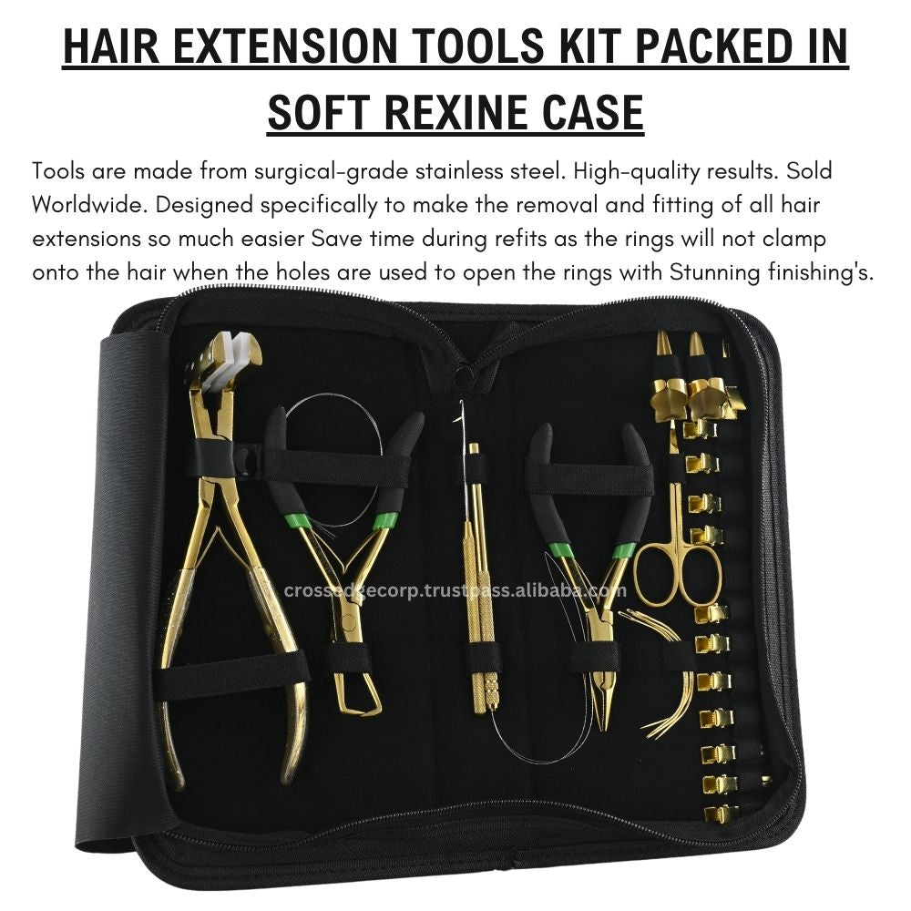 Hair extension tools gold | Tape in Extension Plier| Hair Extension Applicator Tools