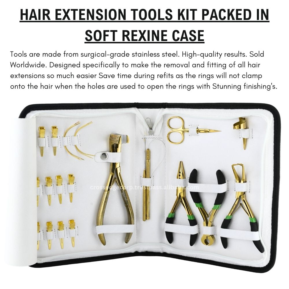 Hair extension tools including | Tape in Extension Plier | Keratin Bond Cutter