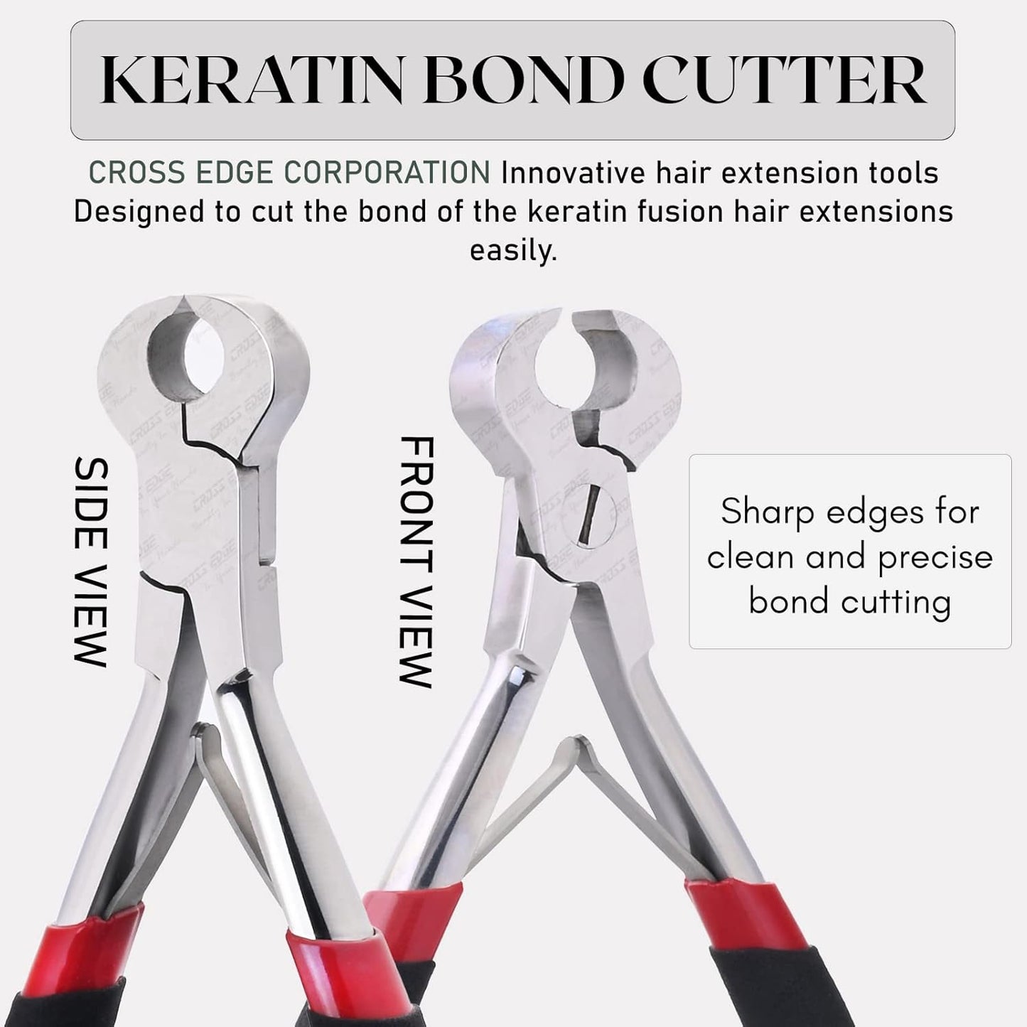 Hair Extension Tools silver Keratin Bond Cutter Used to cut the bonds of Keratin Hair Extensions