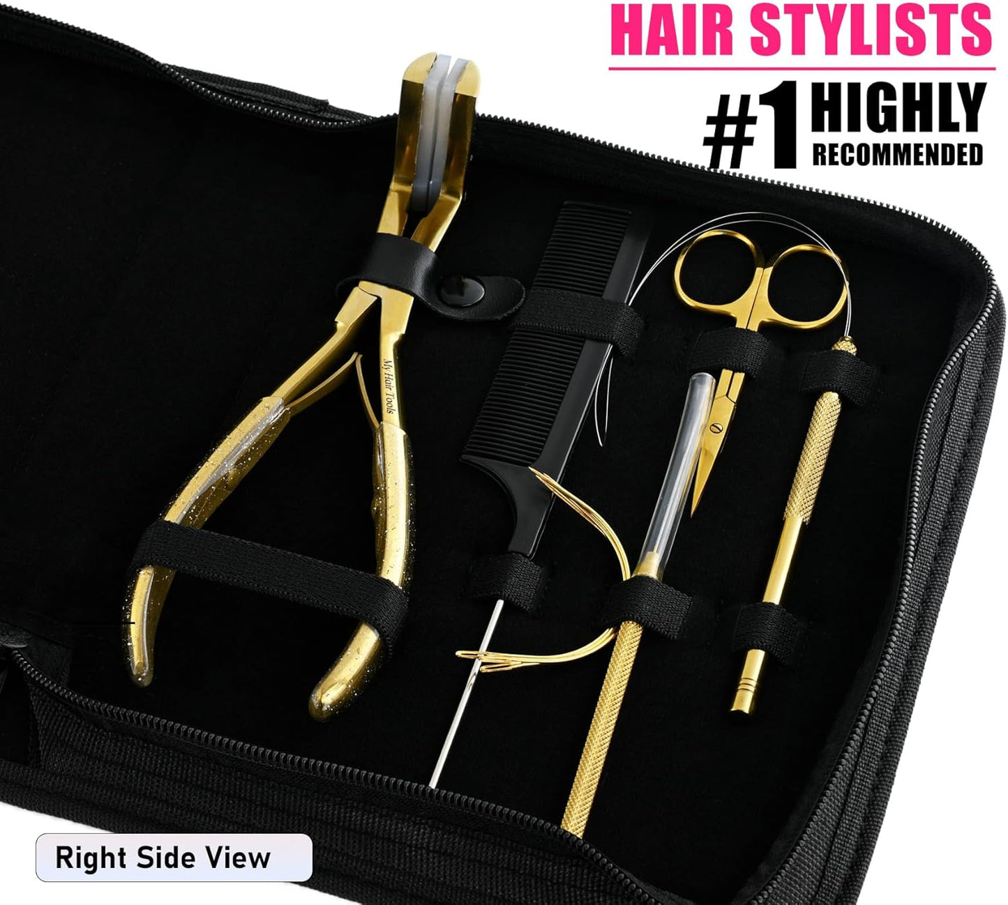 All in One Hair Extension Tools Kit includes Tape in Plier, Nano & Micro Beads Remover Plier