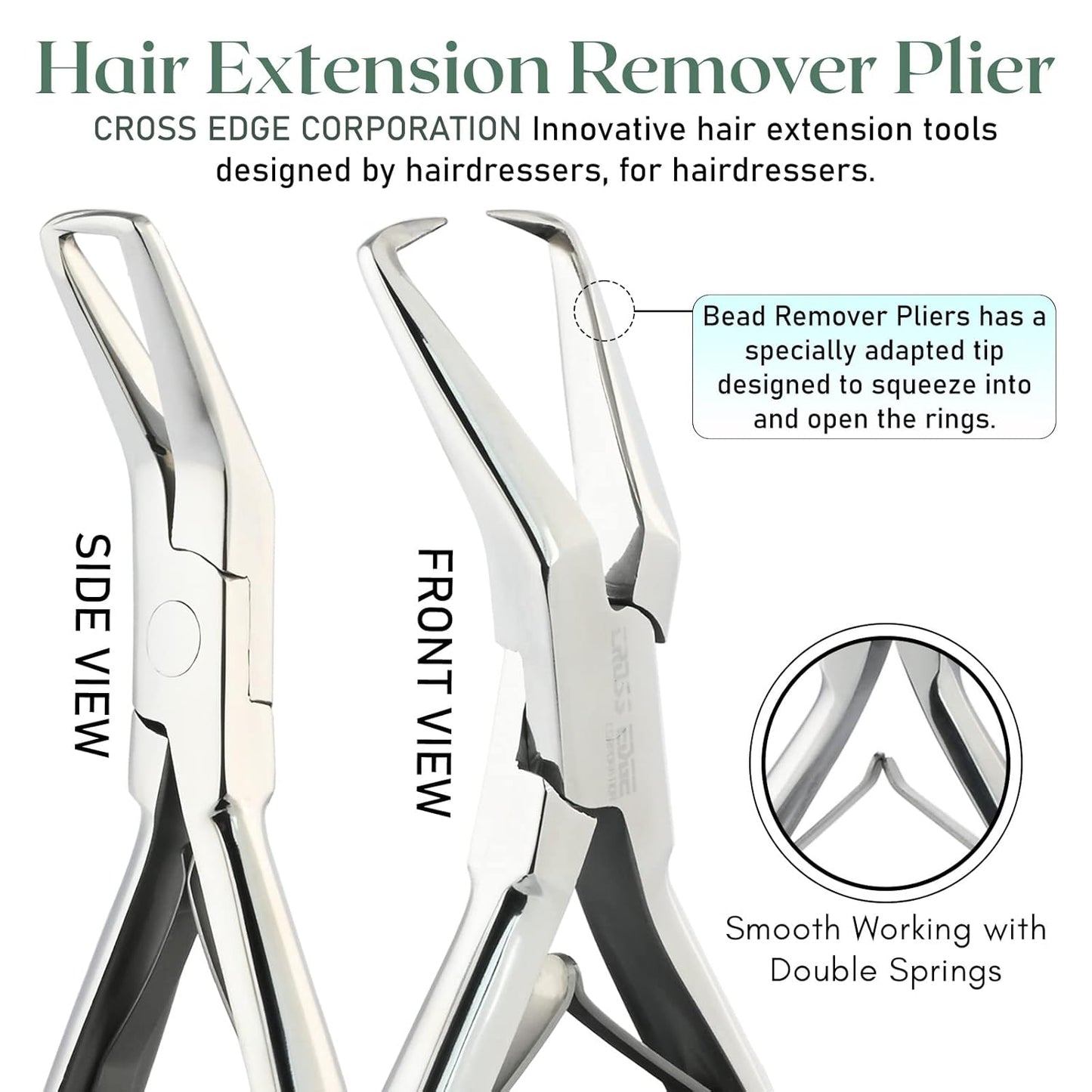 Hair extension tools silver color Micro Beads Remover Pliers loop hook Stainless Steel