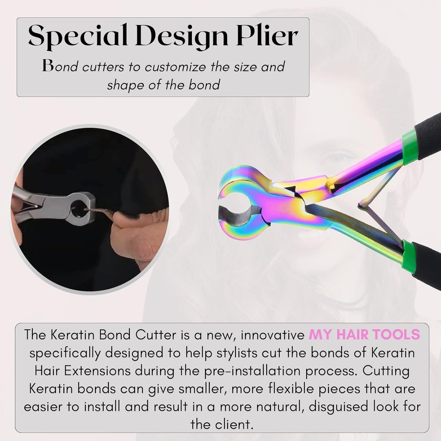 Innovative Keratin Bond Cutter Used to cut the bonds of Keratin Hair Extensions tool