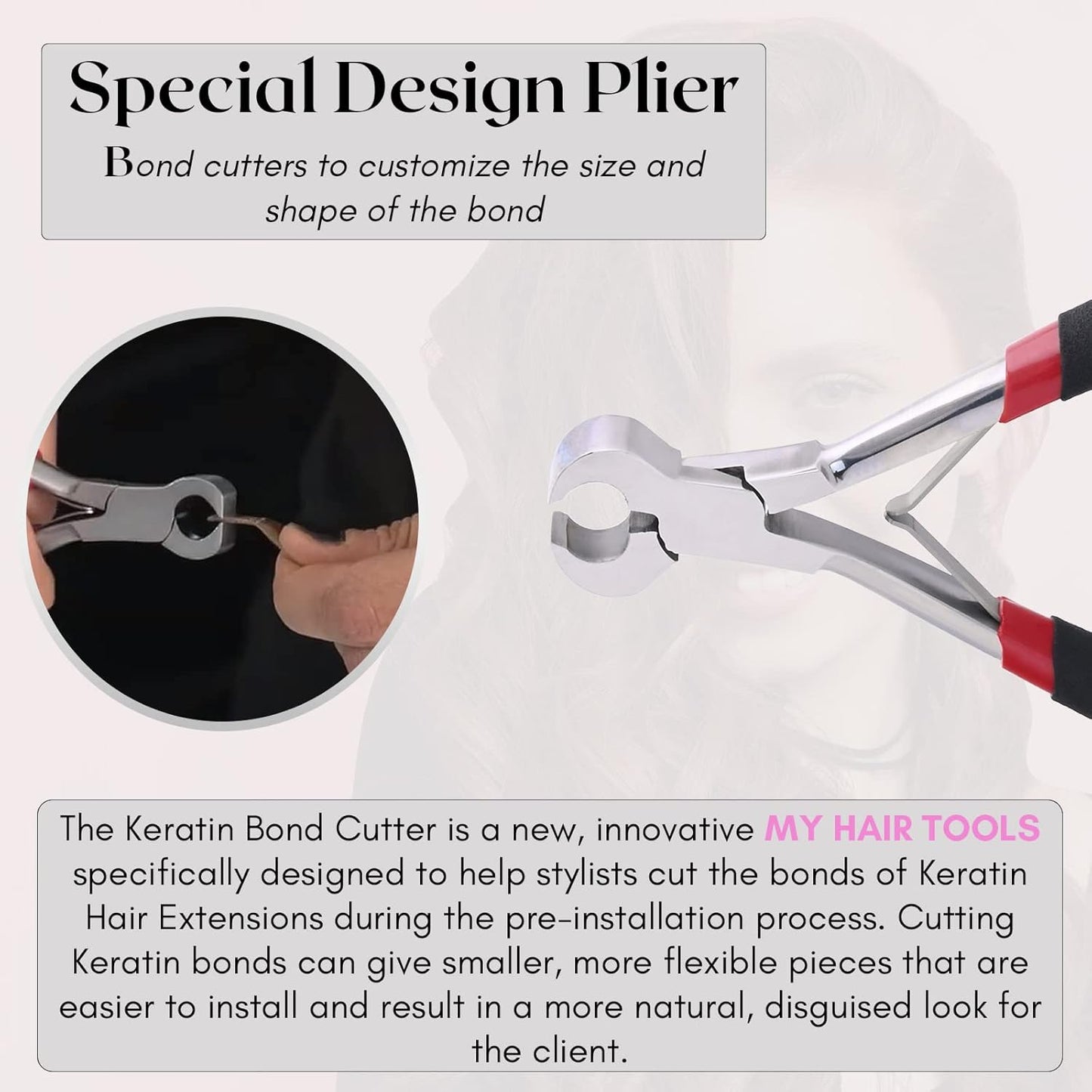 Hair Extension Tools silver Keratin Bond Cutter Used to cut the bonds of Keratin Hair Extensions