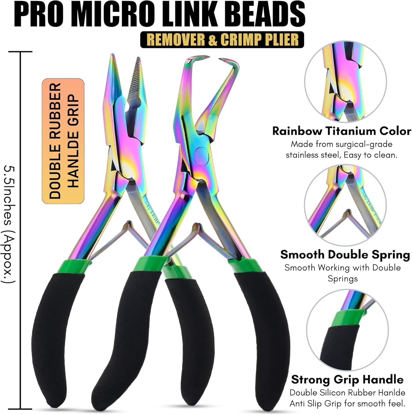 Hair Tools Professional Hair Extension Tools Kit Hair Cutting & Styling Scissors Set, Hair Parting Tool, Hair Extensions Loop Tool